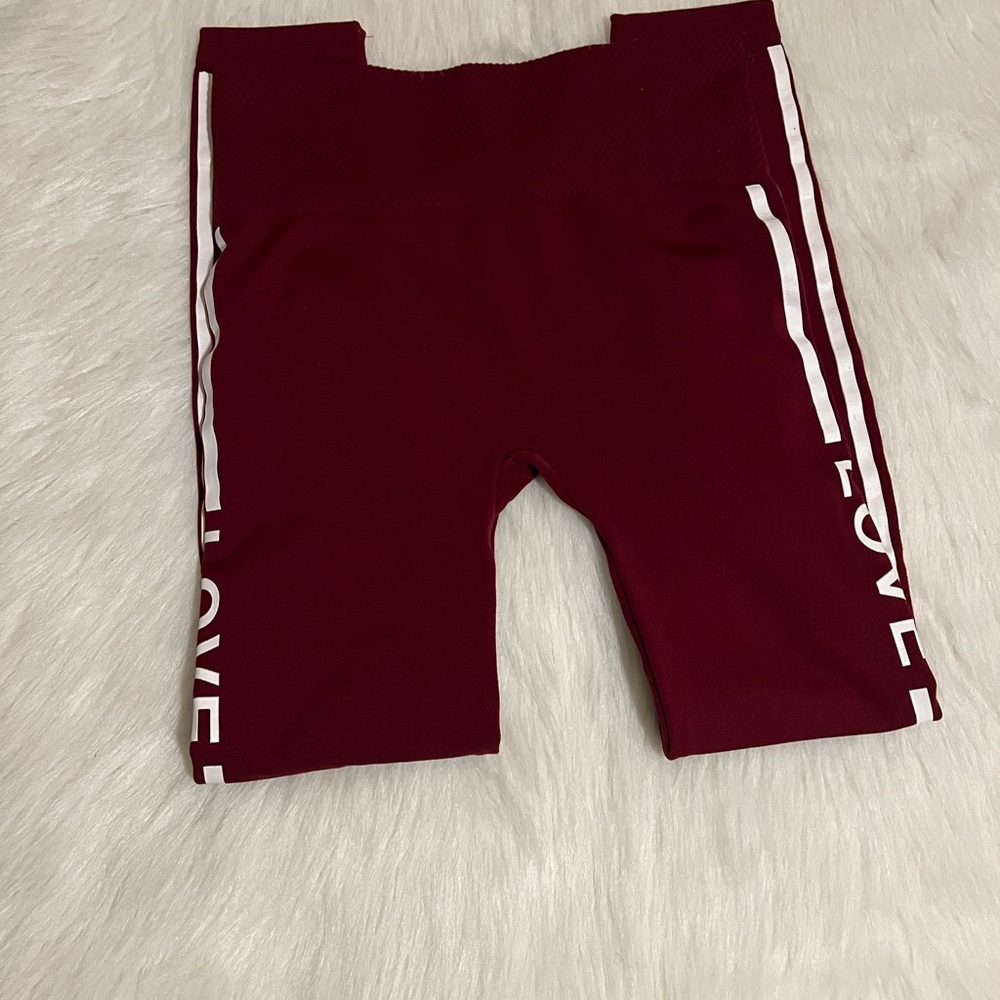 Silver Jeans Kids Burgundy Shorts with White Stripes